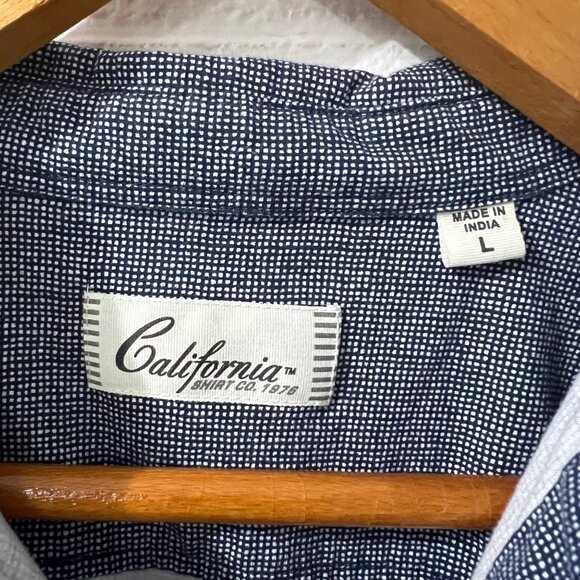 California Shirt Co Effortless Minimalist Americana Short Sleeve Button Up Shirt - Picture 3 of 7